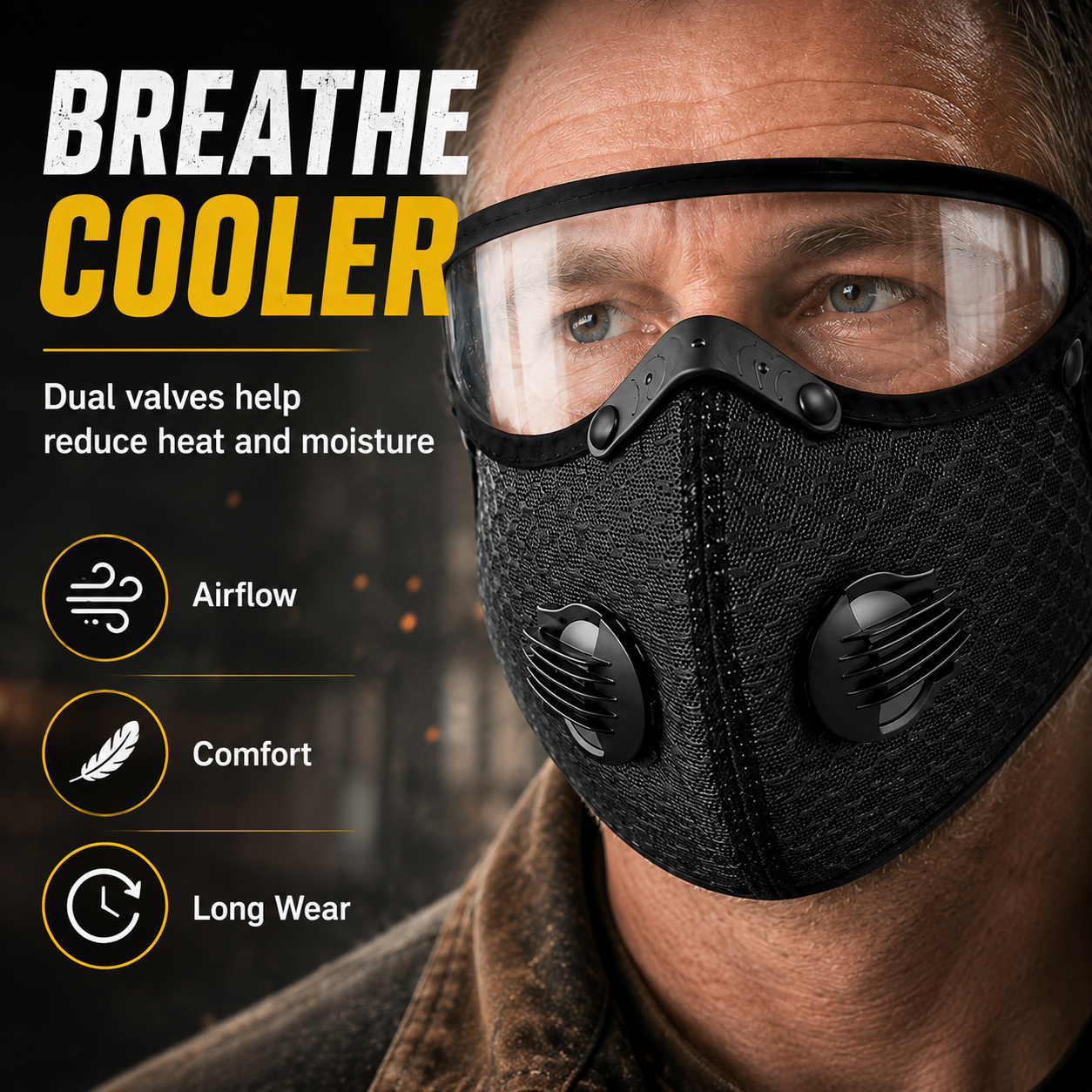 🔥50% OFF TODAY😷 Full Face Dust Blocking Work Mask