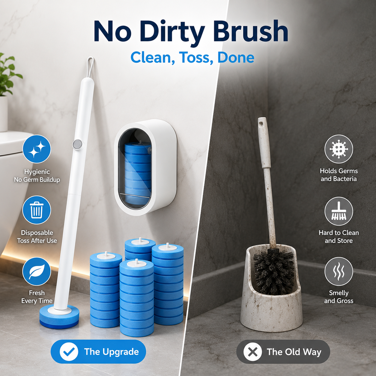 🔥50% OFF🚽 Disposable Toilet Cleaning System with 32 Refills