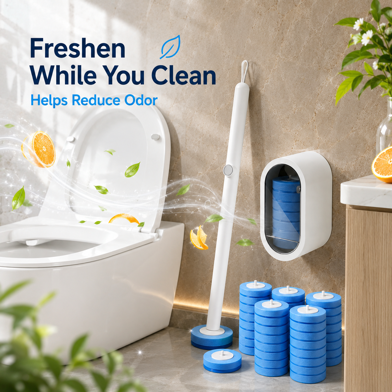 🔥50% OFF🚽 Disposable Toilet Cleaning System with 32 Refills