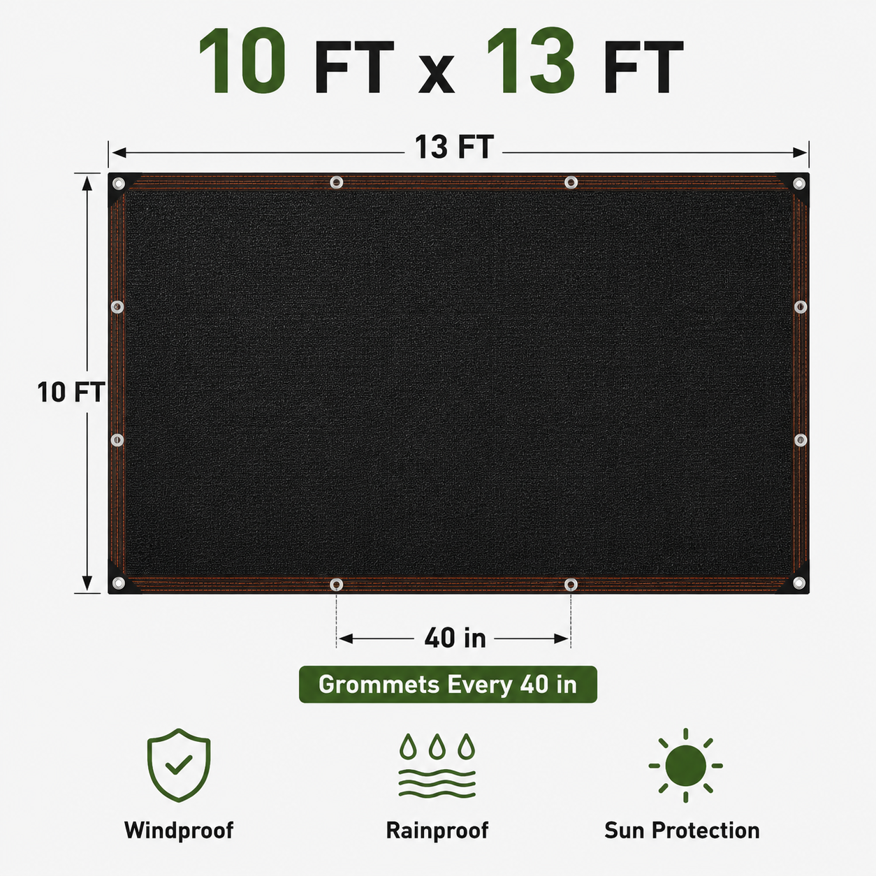 🏡Create the Perfect Backyard Oasis☀️ 🌿90% UV-Blocking Heavy-Duty Shade Cloth