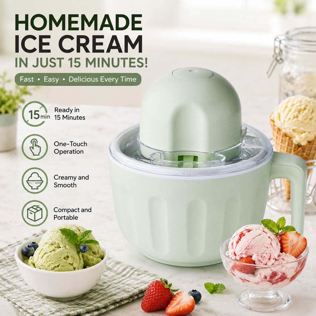Mini Homemade Ice Cream Maker