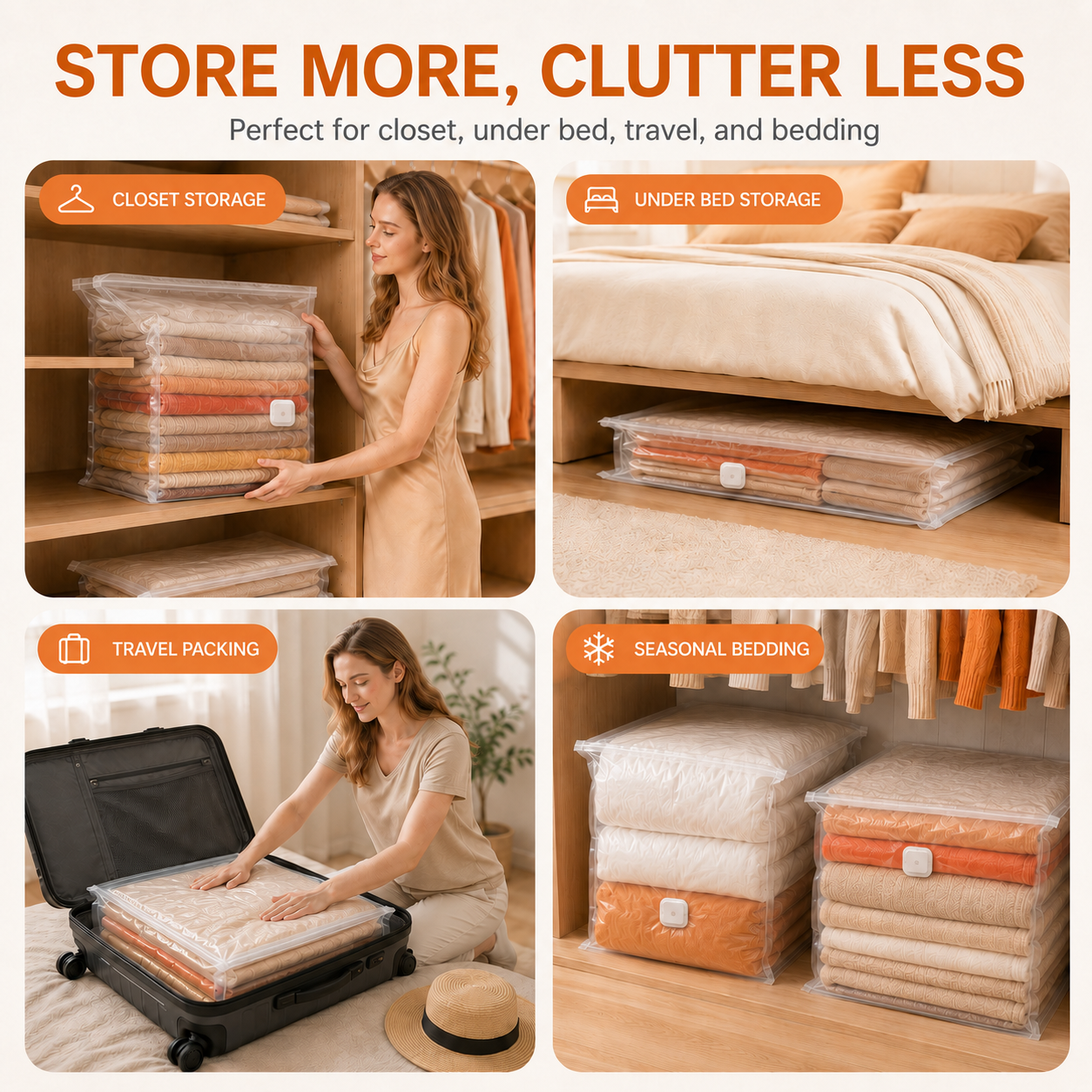 🔥HOT SALE✨No-Pump Space Saving Storage Bags