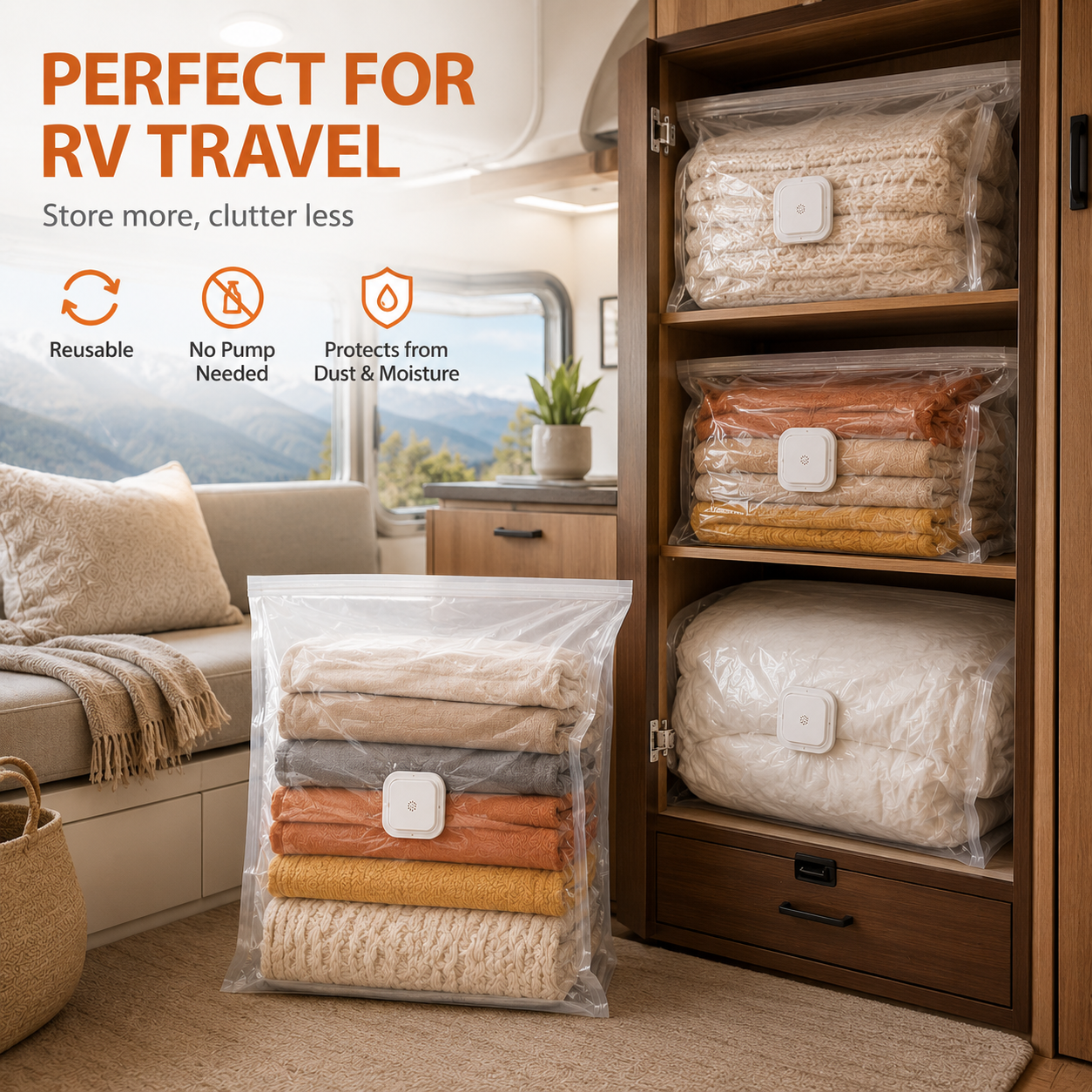 🔥HOT SALE✨No-Pump Space Saving Storage Bags