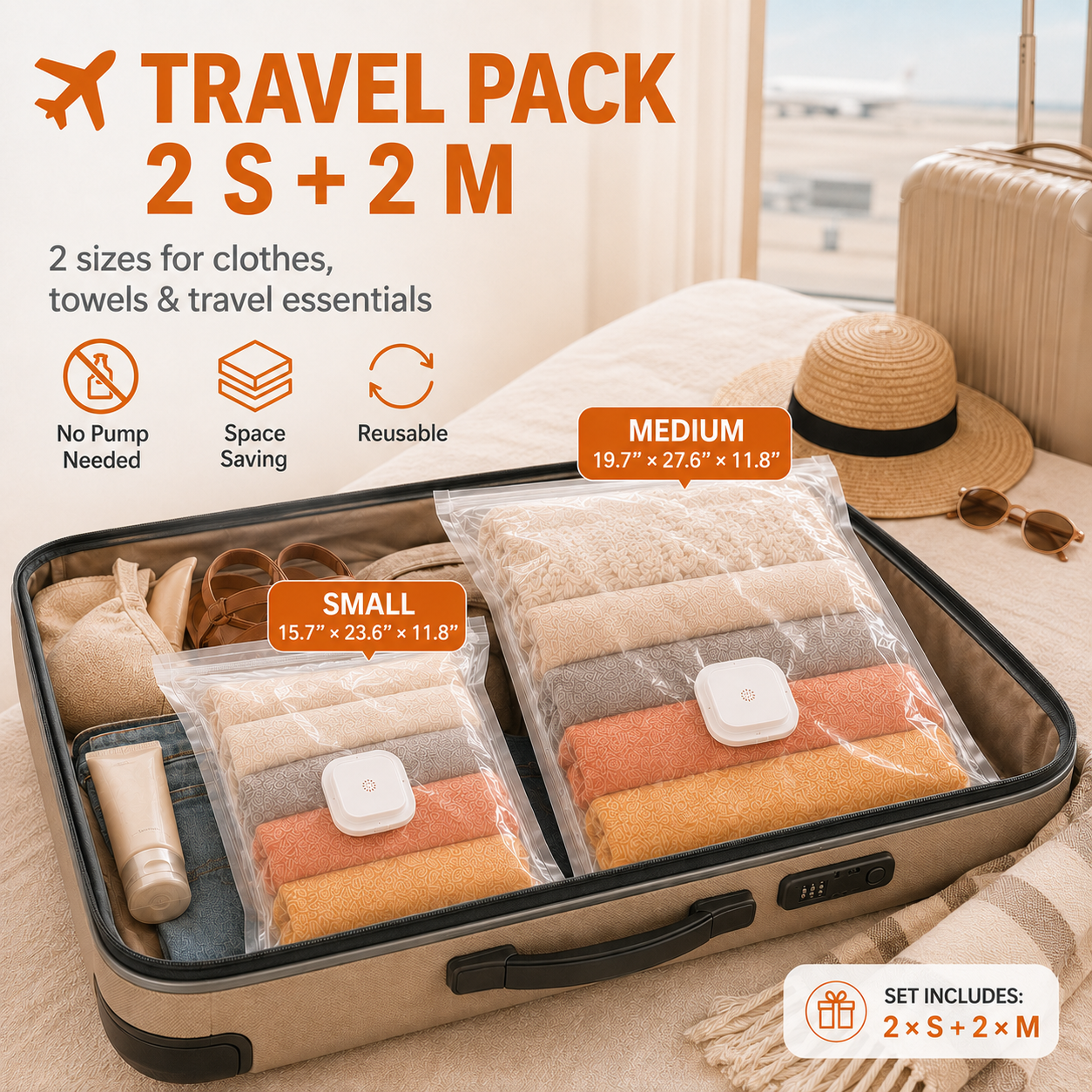 🔥HOT SALE✨No-Pump Space Saving Storage Bags