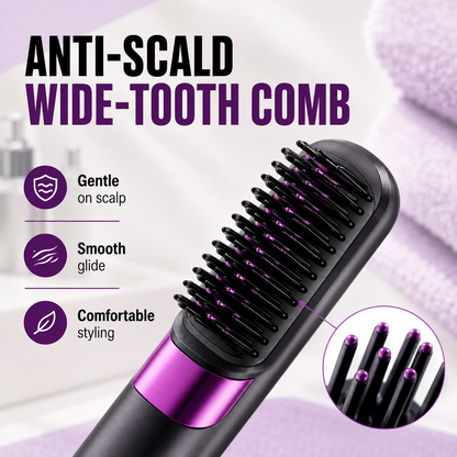 💇‍♀️✨3-in-1 Cordless Hair Straightener Comb – Style Anywhere, Anytime