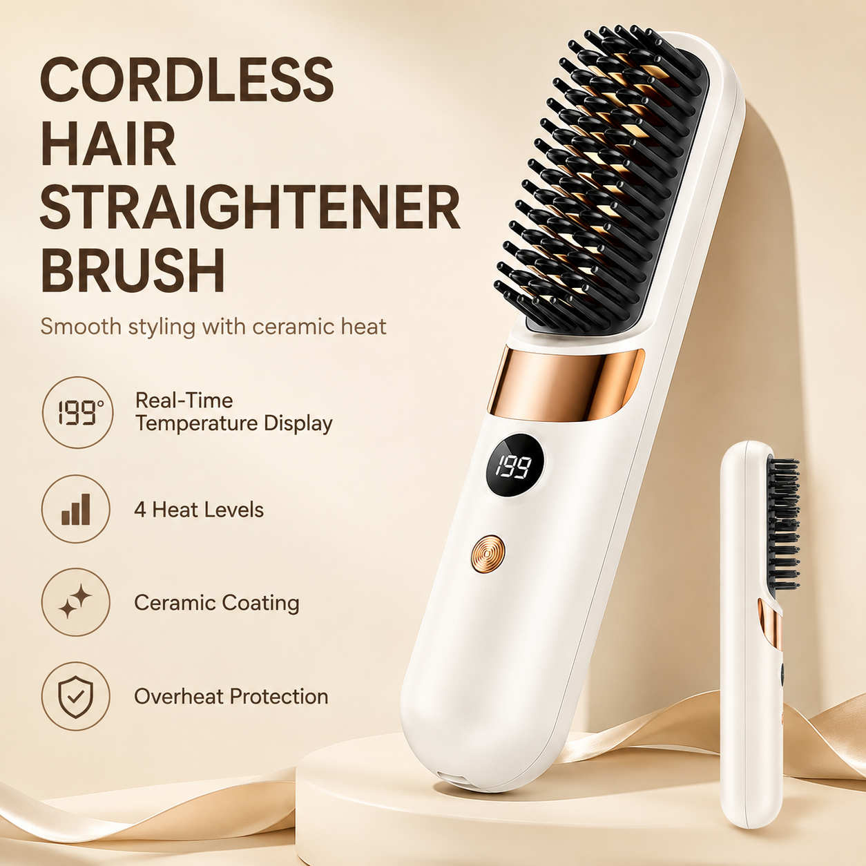 💇‍♀️✨3-in-1 Cordless Hair Straightener Comb – Style Anywhere, Anytime