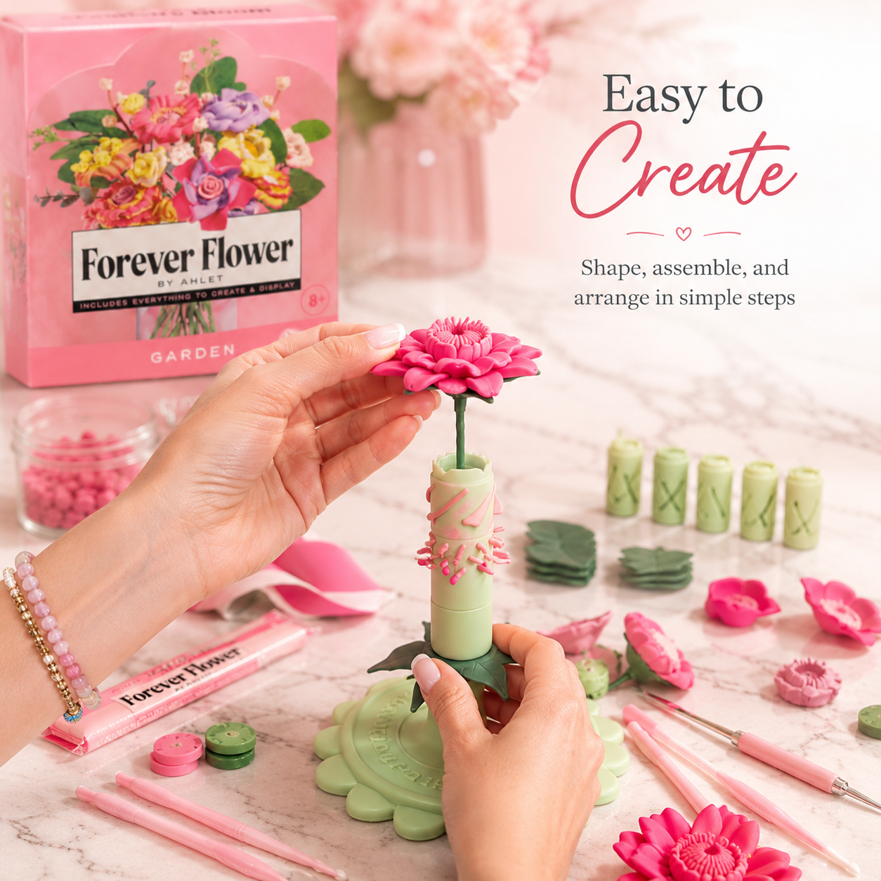 ✨💐 DIY Forever Bloom Bouquet Kit – Create, Relax & Enjoy