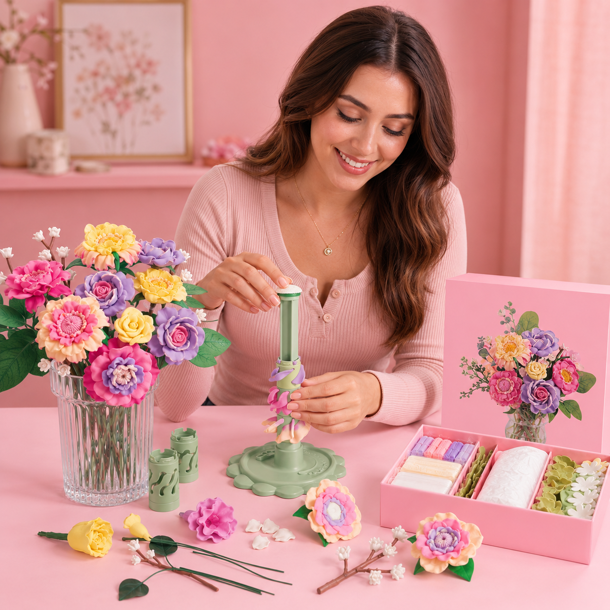 ✨💐 DIY Forever Bloom Bouquet Kit – Create, Relax & Enjoy