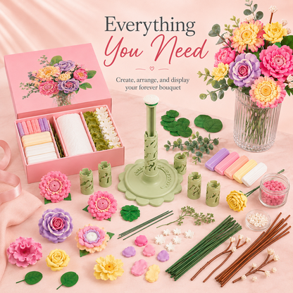 ✨💐 DIY Forever Bloom Bouquet Kit – Create, Relax & Enjoy