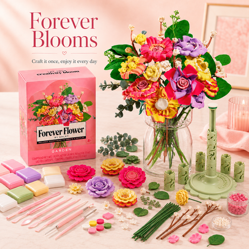 ✨💐 DIY Forever Bloom Bouquet Kit – Create, Relax & Enjoy