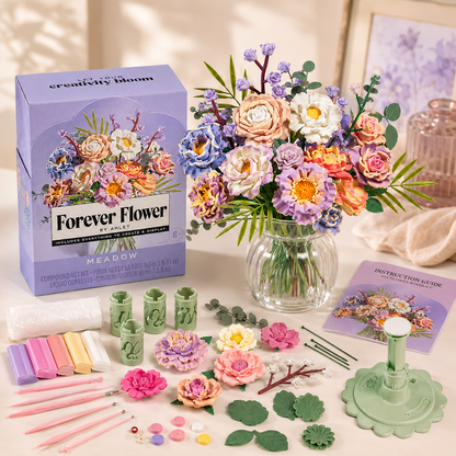 ✨💐 DIY Forever Bloom Bouquet Kit – Create, Relax & Enjoy