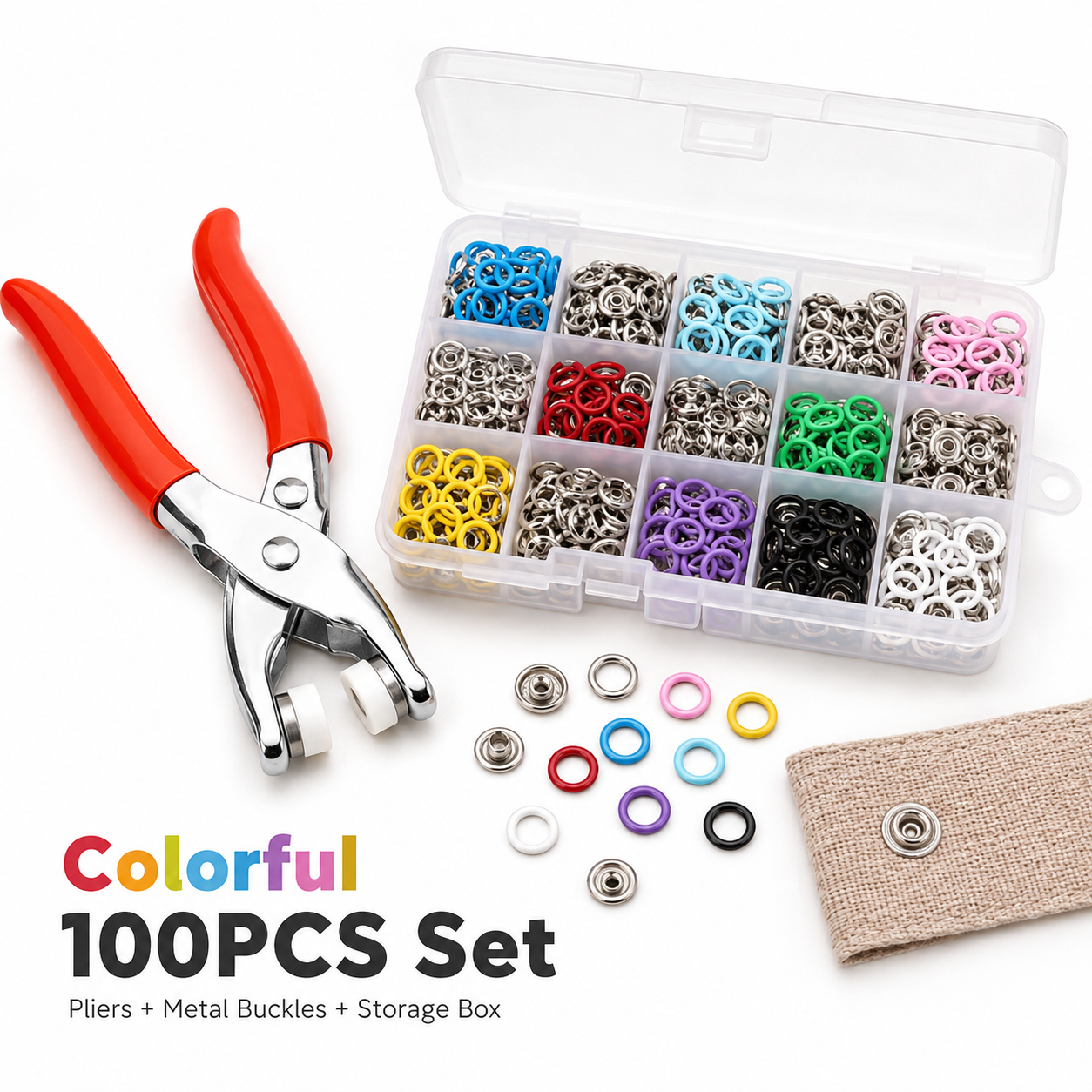 💥 HOT SALE 49% OFF🧰 100PCS Metal Buckle Repair Kit