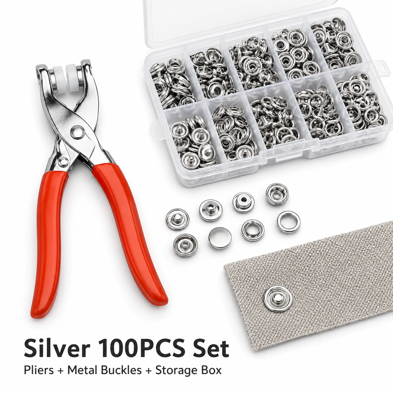 💥 HOT SALE 49% OFF🧰 100PCS Metal Buckle Repair Kit