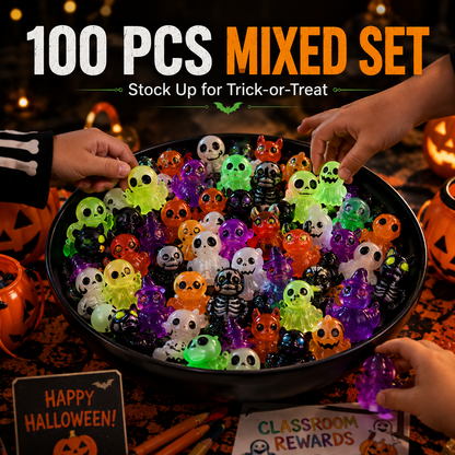 🔥Last Day 50% OFF - 🎃 20PCS Glow-In-Dark Tiny Spooky Resin Decorations