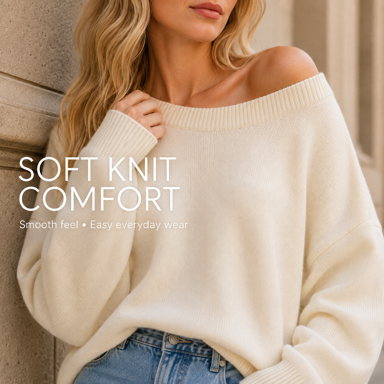 ✨ TODAY ONLY 50% OFF🌸Modern Drop-Shoulder Sweater