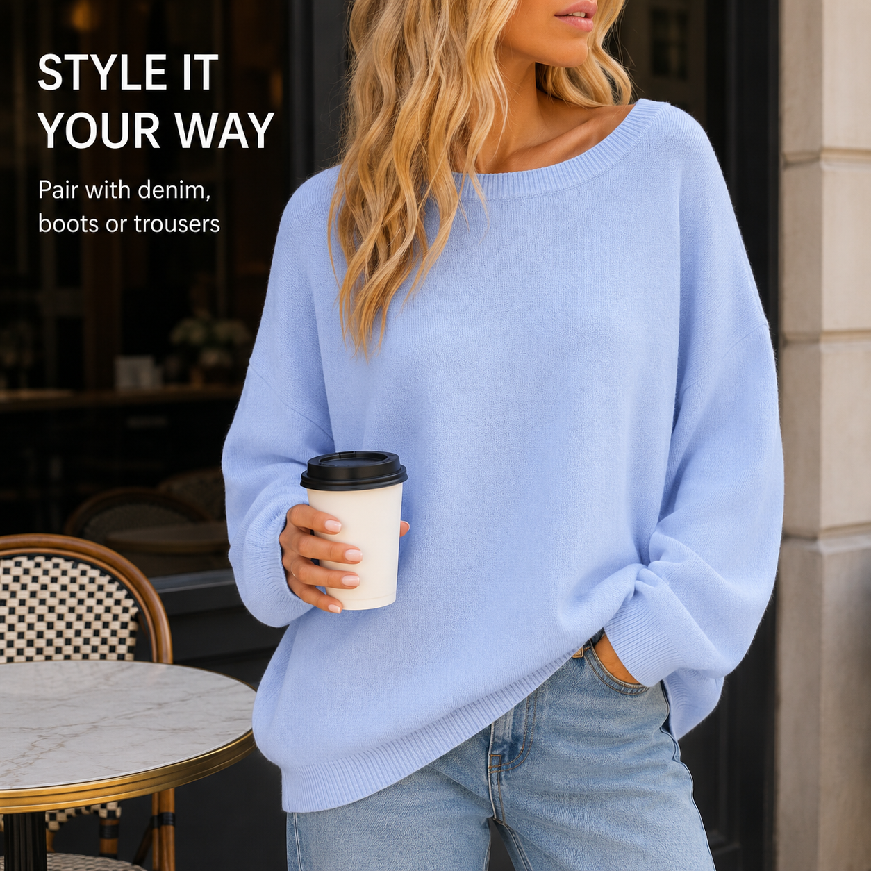 ✨ TODAY ONLY 50% OFF🌸Modern Drop-Shoulder Sweater