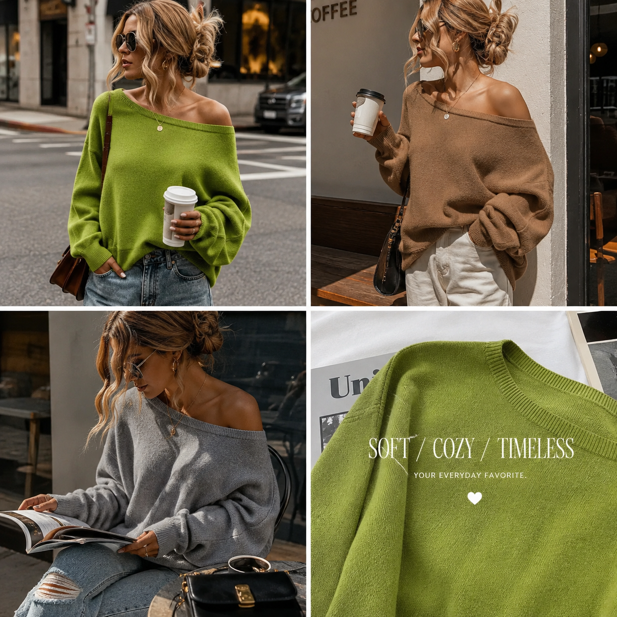 ✨ TODAY ONLY 50% OFF🌸Modern Drop-Shoulder Sweater