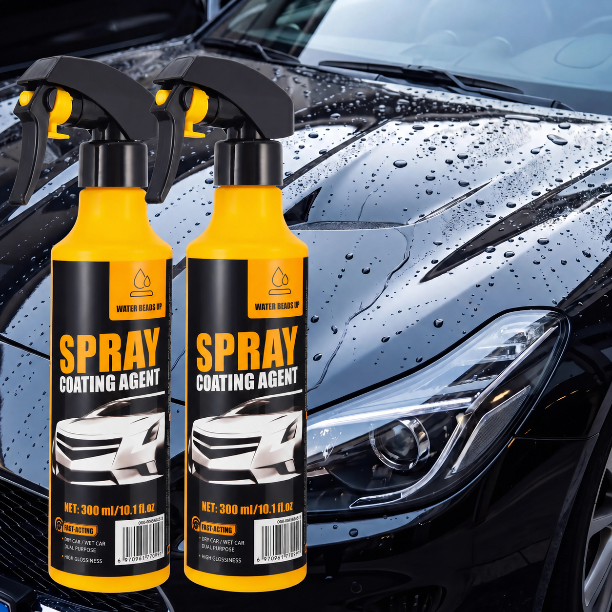 🚗✨Hydrophobic Car Coating Spray – Gloss & Paint Protection