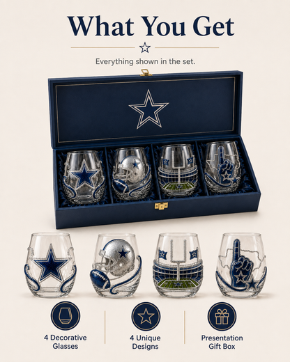 🏈 Football Game Day Glass – Decorative Stemless Drinking Glass
