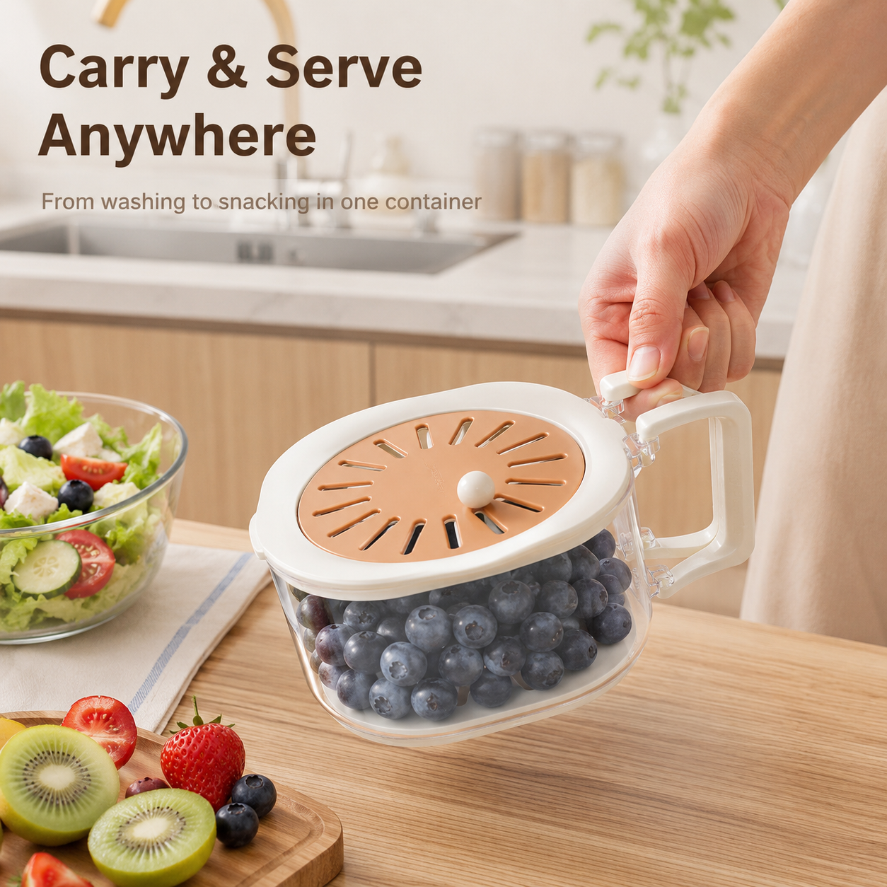 🔥 50% OFF TODAY🍓 2-in-1 Fruit Wash & Storage Basket