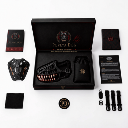 🐺🧛Scary Fang Dog Muzzle – Soft Latex Halloween Pet Accessory