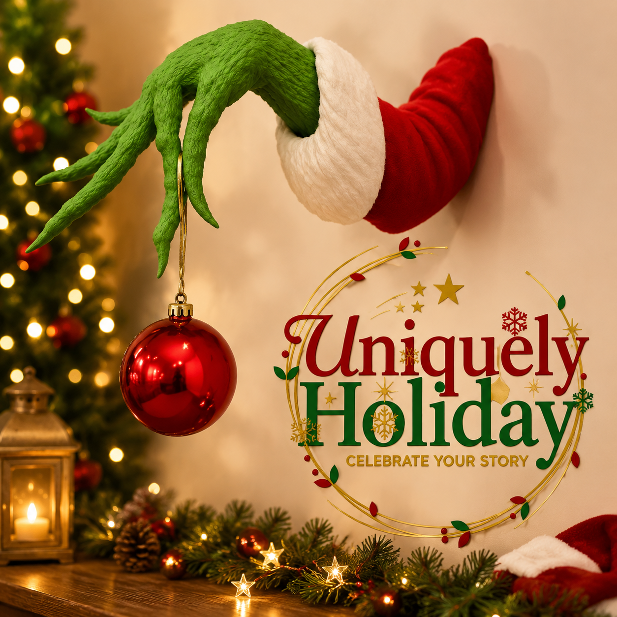 🎅 Christmas Hand Wall Hanger – Hang Ornaments with a Twist