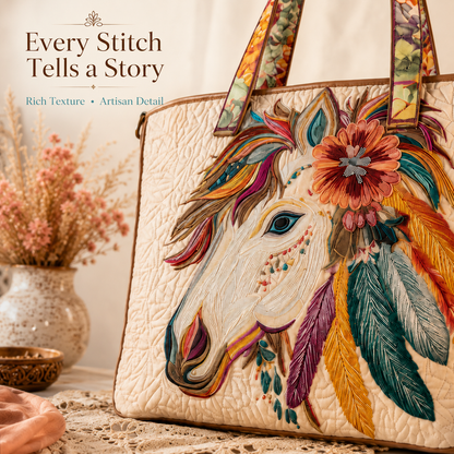 🌄 Western Heritage Tote Bag – Rustic Boho Style