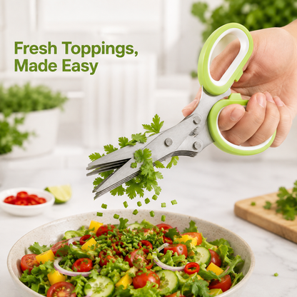 💥 BUY 1 GET 1 FREE✂️ 5-Blade Kitchen Herb Scissors