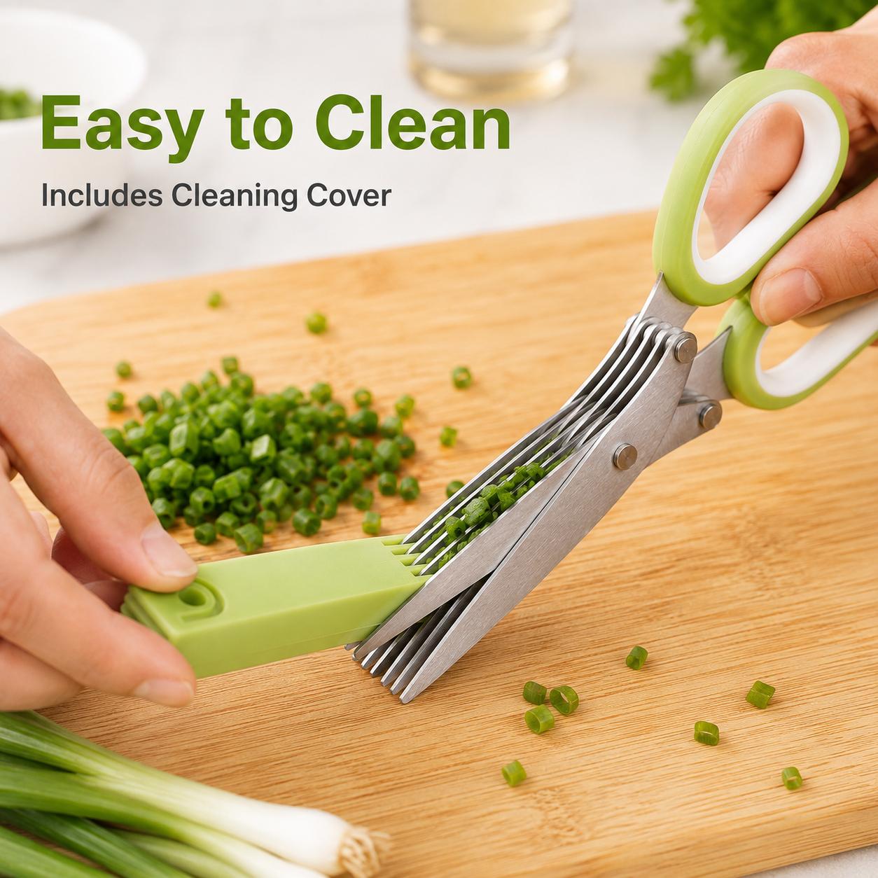 💥 BUY 1 GET 1 FREE✂️ 5-Blade Kitchen Herb Scissors