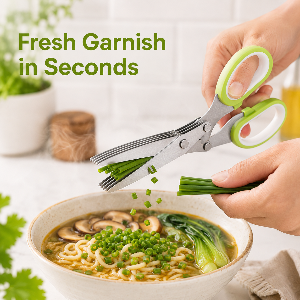 💥 BUY 1 GET 1 FREE✂️ 5-Blade Kitchen Herb Scissors
