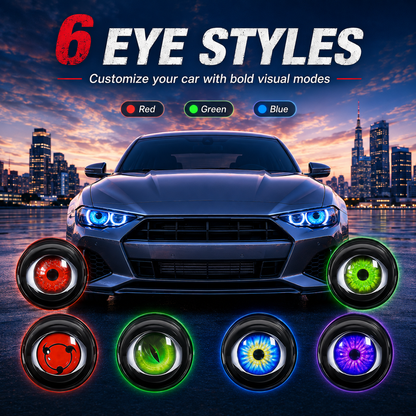 👁️ Demon Eye RGB Headlight Kit – Animated Iris Car Lighting Upgrade