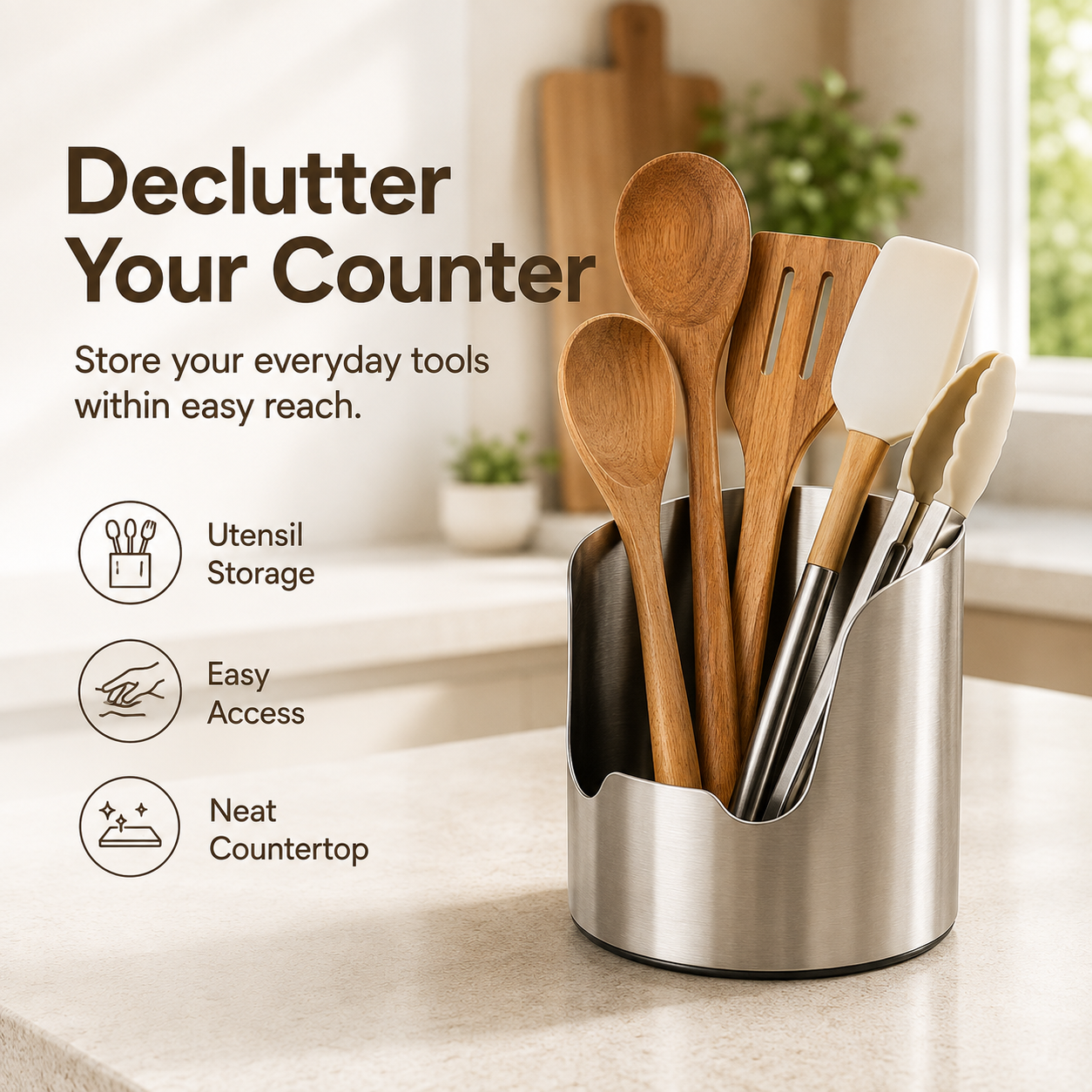✨ SAVE 49% TODAY🥄 Multi-Functional Kitchen Utensil Holder