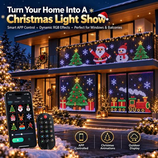 🎄 Smart RGB Pixel LED String Lights App Controlled Christmas Light Show ✨