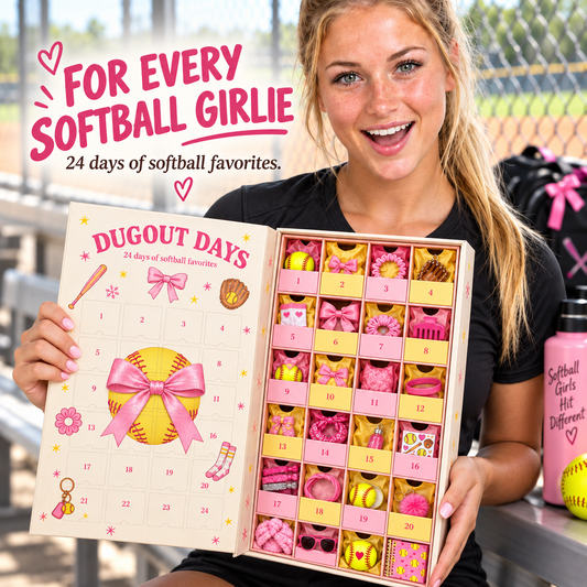 🥎🎁 24-Day Softball Girl Christmas Advent Calendar