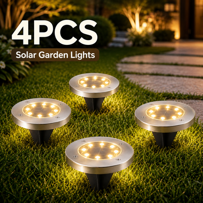 ✨🏡8-LED Solar Garden Lights – Waterproof Outdoor Pathway Decor
