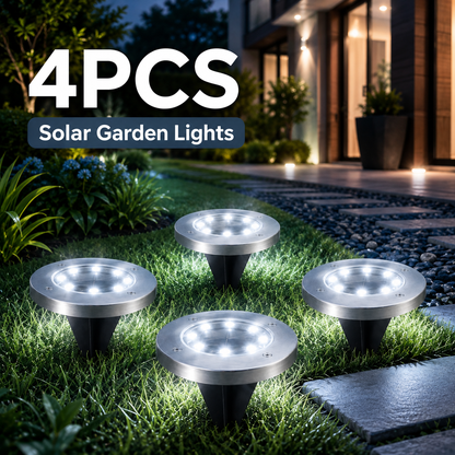 ✨🏡8-LED Solar Garden Lights – Waterproof Outdoor Pathway Decor