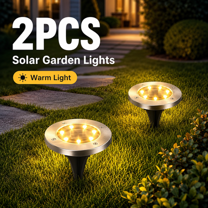 ✨🏡8-LED Solar Garden Lights – Waterproof Outdoor Pathway Decor