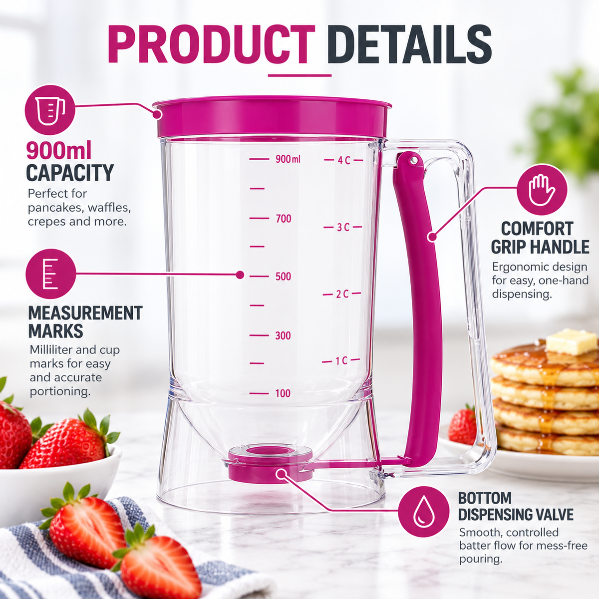🧁Batter Cupcake Pancake Cake Separator Dispenser Tool - 50% OFF
