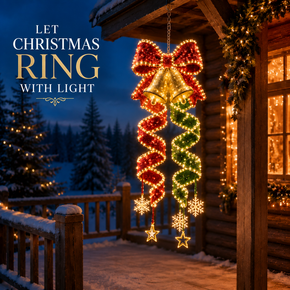 🎄 50% OFF Hanging Christmas Spiral Lights – 3 Festive Holiday Designs ✨