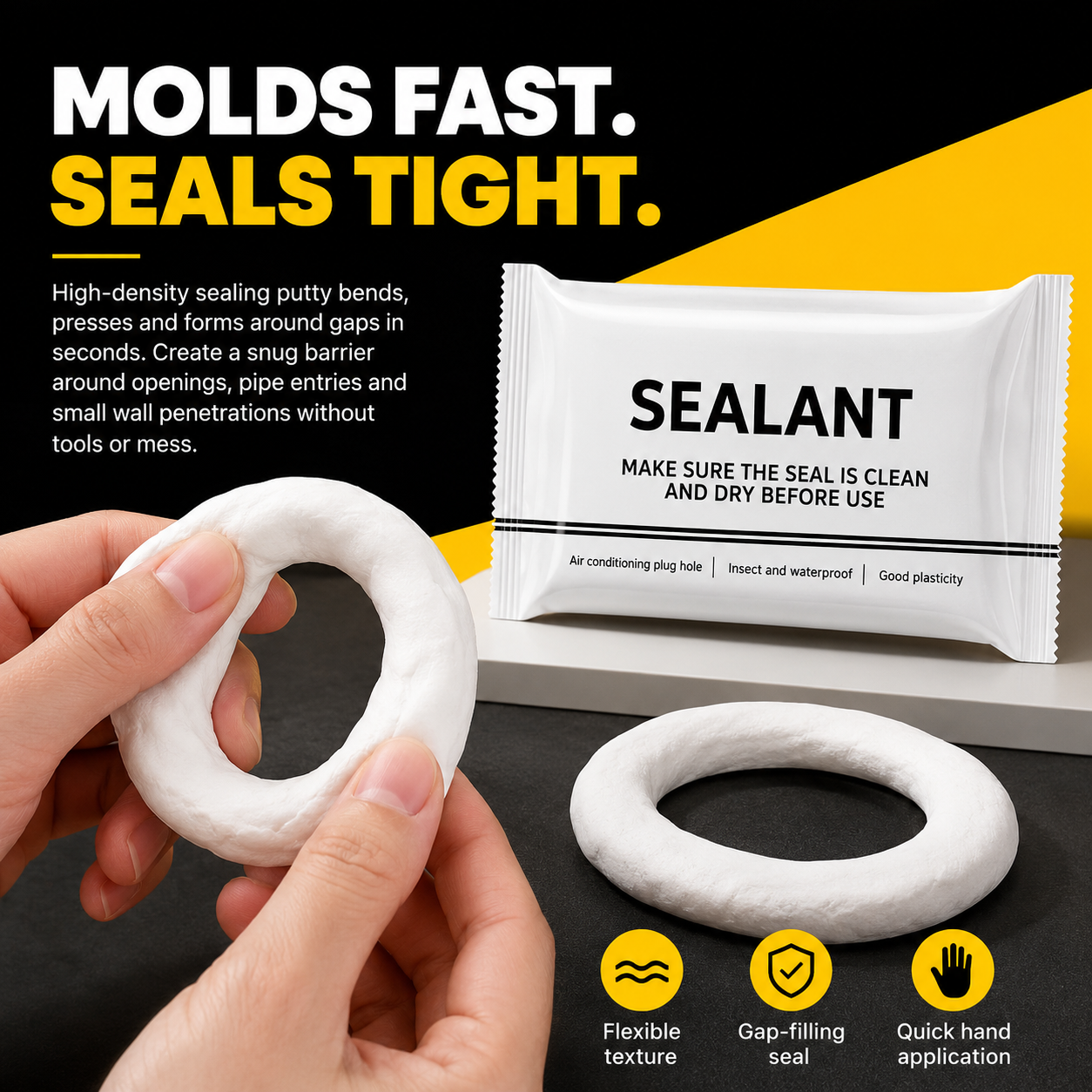 🌿 Eco-Friendly Sealing Putty – Gap, Crack & Hole Filler