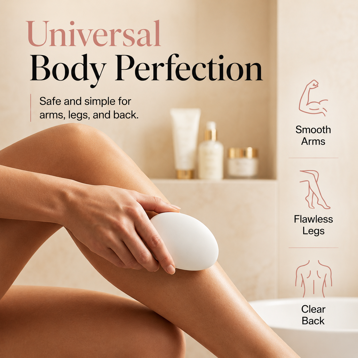 ✨ Crystal Hair Eraser – Reusable Hair Removal & Exfoliation