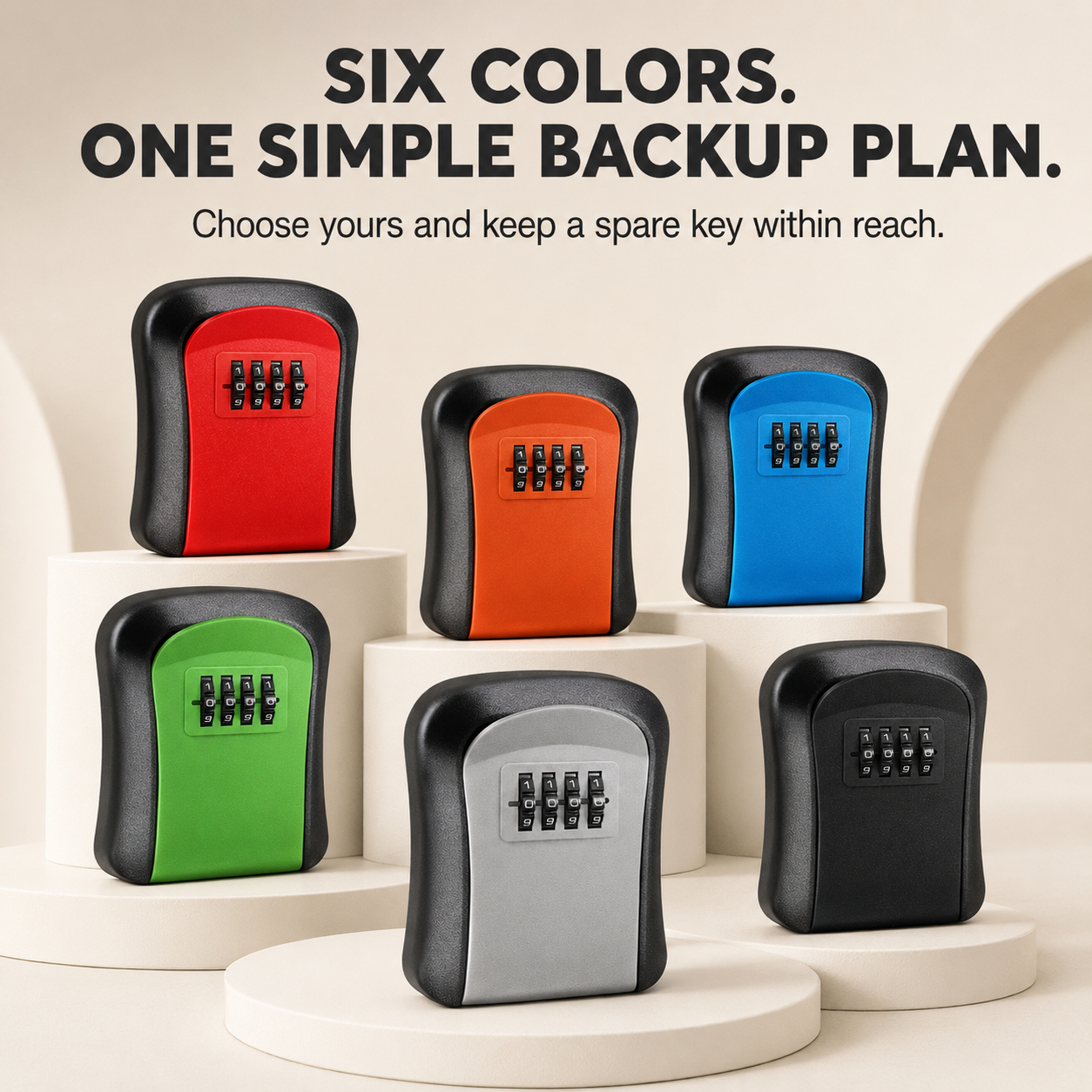 Never Get Locked Out Again 🔐 | 4-Digit Wall-Mounted Key Lock Box
