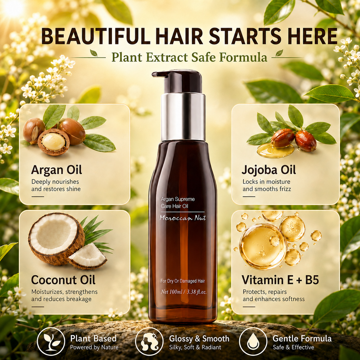 🔥2026 HOT SALE🔥Intense Repair Hair Oil- Dry Hair Rescue & Frizz Control