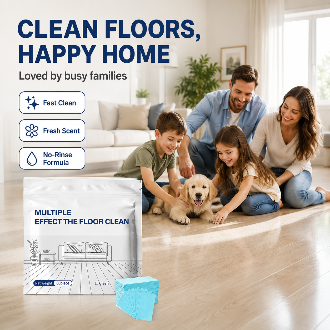 💥 Multi-Effect Floor Cleaning Tablets | Fast Dissolving & No-Rinse Formula