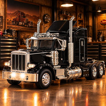 🔥LAST DAY 49% Candy Apple Red American Truck Model Kit – Build Your Own Classic Semi Truck
