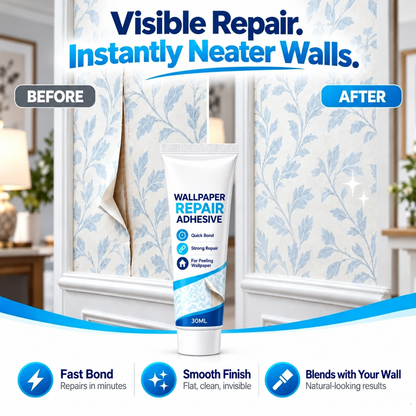 🧱 Wallpaper Repair Adhesive Kit – Seam & Edge Repair Glue ✨