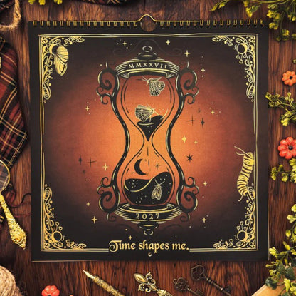 🌙2027 Gothic Weekly Planner – Waiting for the Night Moon & Witchy Organizer ✨