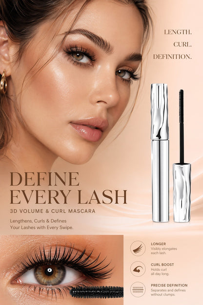 Lengthening And Curling Long-lasting Mascara, Waterproof & Sweatproof