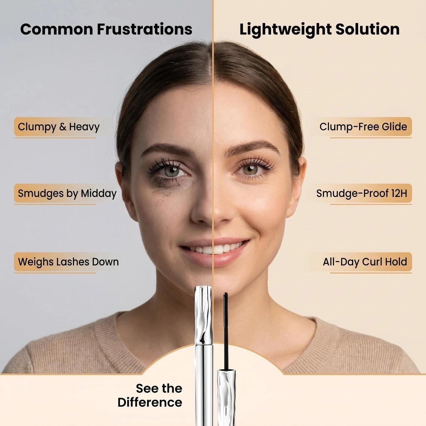 Lengthening And Curling Long-lasting Mascara, Waterproof & Sweatproof