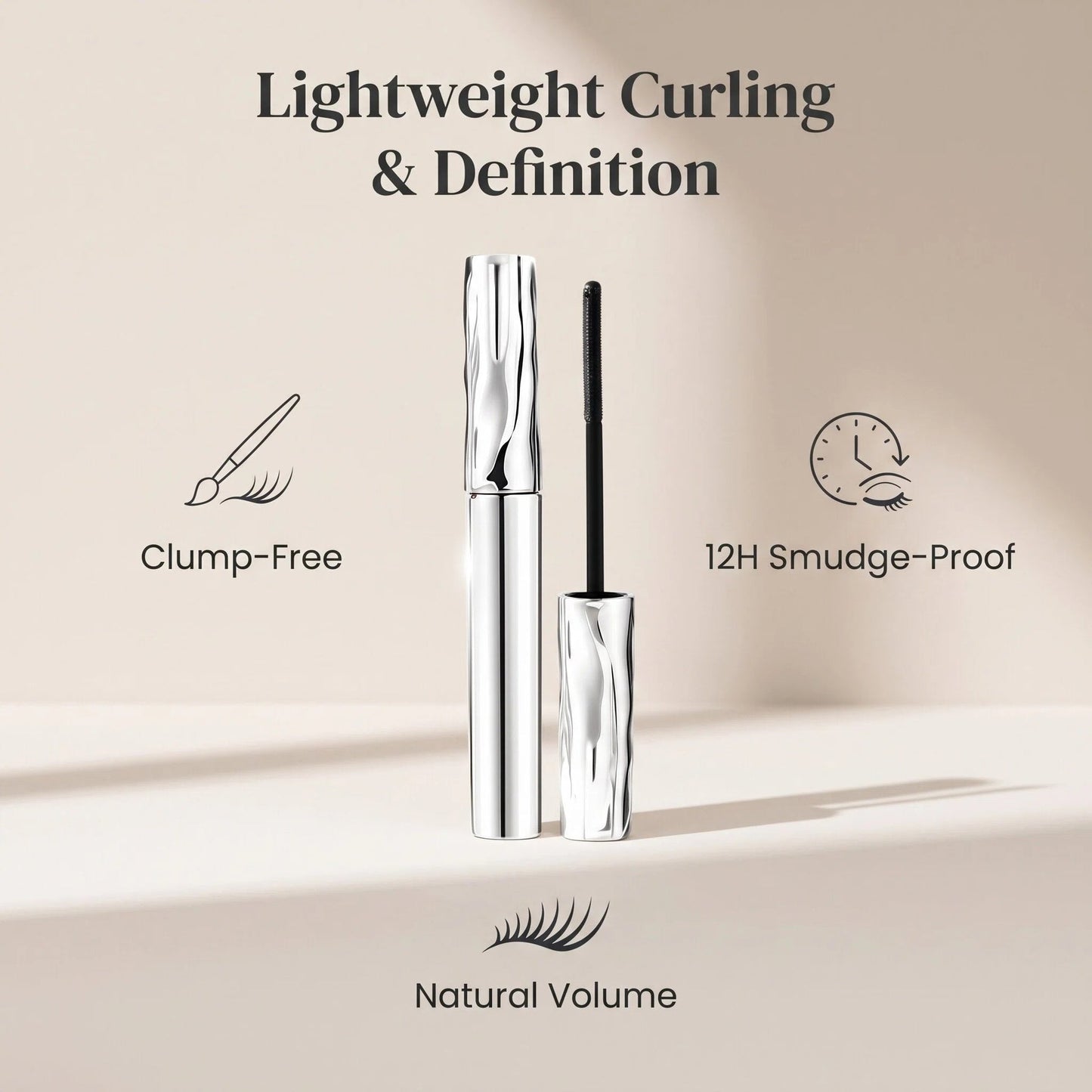 Lengthening And Curling Long-lasting Mascara, Waterproof & Sweatproof
